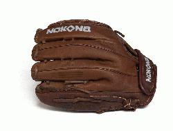 kona X2 Elite Fast Pitch Softball Glove. Stampeade leather close web and velcro closure back. Nokon